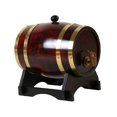 thumbnail image 1 of 1.5L/3L Wood Barrel Retro Whiskey Barrel Red Wine Bucket Large Capacity Storage Container with Faucet Wine Making Accessories 1.5L Retro, 1 of 6