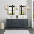 thumbnail image 2 of Gara 72" Double Bath Vanity in Washed Blue with White Grain Composite Stone, 2 of 15