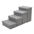thumbnail image 1 of Xuanheng Dog Stairs Ladder Climbing Foldable Non Slip Dog Steps for Medium Small Dogs Gray, 1 of 8