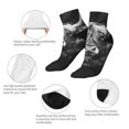 thumbnail image 5 of Naloa Geometric Bull Design Ankle Socks for Women Non Slip Socks No Show Socks Classic Low Cut Casual Socks Casual Socks, 5 of 7