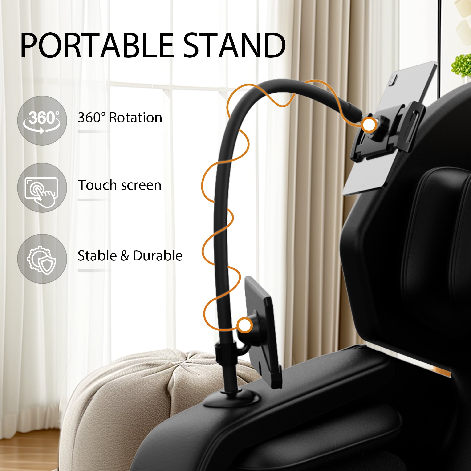 AENKYO Zero Gravity Full Body Massage Chair Recliner Includes Heating, Airbags, Wireless Connectivity, Foot Roller, and Touch Screen Black