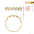 thumbnail image 5 of ANGARA Natural 0.16 Ct. Diamond Vintage Inspired Wedding Band Ring in 14K Yellow Gold for Women (Ring Size: 11.5), 5 of 10