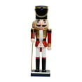 thumbnail image 2 of veasfak Christmas Decor Crafts Tabletop Decoration Table Centerpiece Nutcracker Figurine Red, 2 of 9