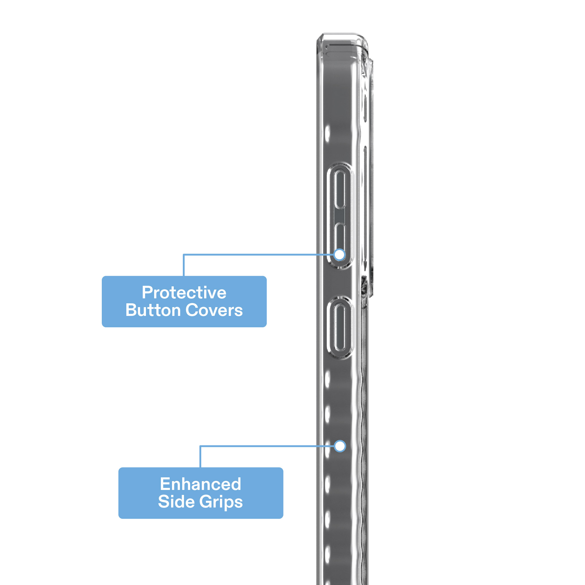 onn Protective Gel Phone Case for Samsung Galaxy S24 FE - Clear