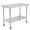 Arc edge with casters, variant on Kicctian Commercial Stainless Steel Prep Table 30x24x35 in – Heavy Duty Worktable with Backsplash, Undershelf, Curved Edge, 4 Casters – Mobile, With Casters,Backrest, Curved Edge