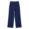 thumbnail image 6 of Ovbmpzd Straight-Leg Womans Yoga Pants Ladies Petite Navy Leggings Long Mid Waist Casual Leggings,S, 6 of 6