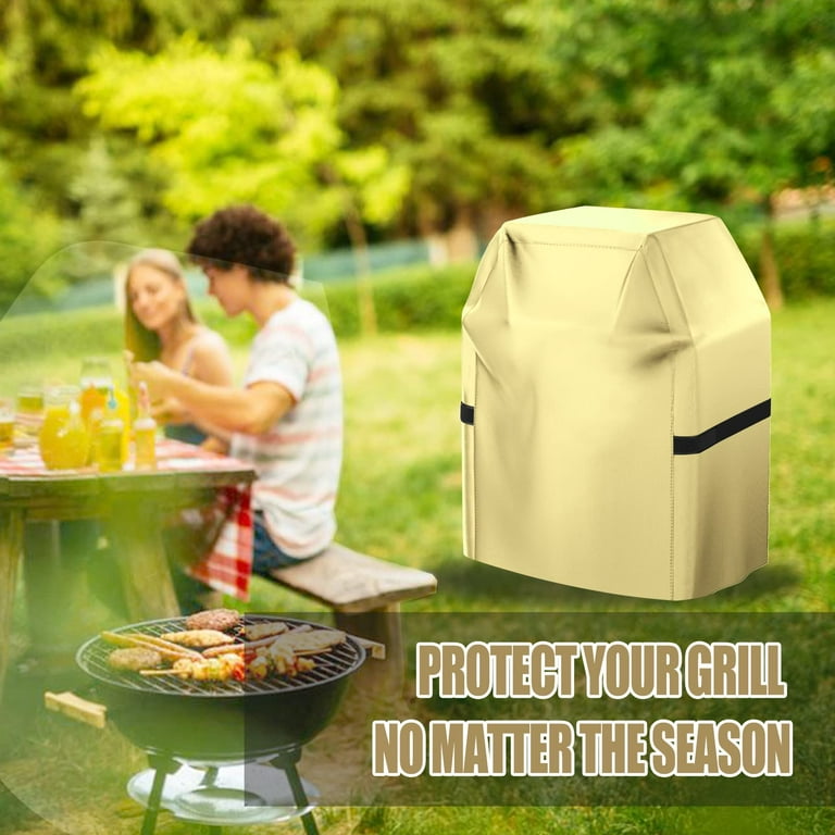 Grill Cover, BBQ Grill Cover, Waterproof, Weather Resistant, Rip-Proof,  Anti-UV, Fade Resistant, with Adjustable Velcro Strap, Gas Grill Cover for 