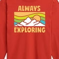 thumbnail image 3 of Instant Message - Always Exploring - Toddler & Youth Long Sleeve Graphic T-Shirt, 3 of 6