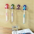 thumbnail image 2 of Toothbrush Holder With Suction Cup 4 Pcs Wall Toothbrush Holder Wall Mounted Toothbrush Holder, 2 of 3