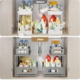 thumbnail image 6 of 1 Pack Under Sink Organizer With Next-Gen Ball-Bearing Slides,2-Tier Pull Out Cabinet Storage,Height Adjustable Drawer Shelf for Bathroom,Kitchen,Laundry,Cabinet,Pantry-Gun Gray, 6 of 16