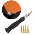 thumbnail image 3 of Leathercraft Edge Creaser, Sandalwood Leather Creaser Compact Design  For Sealing Machine 1.5-2-2.5-3mm Leather Tool, 3 of 8