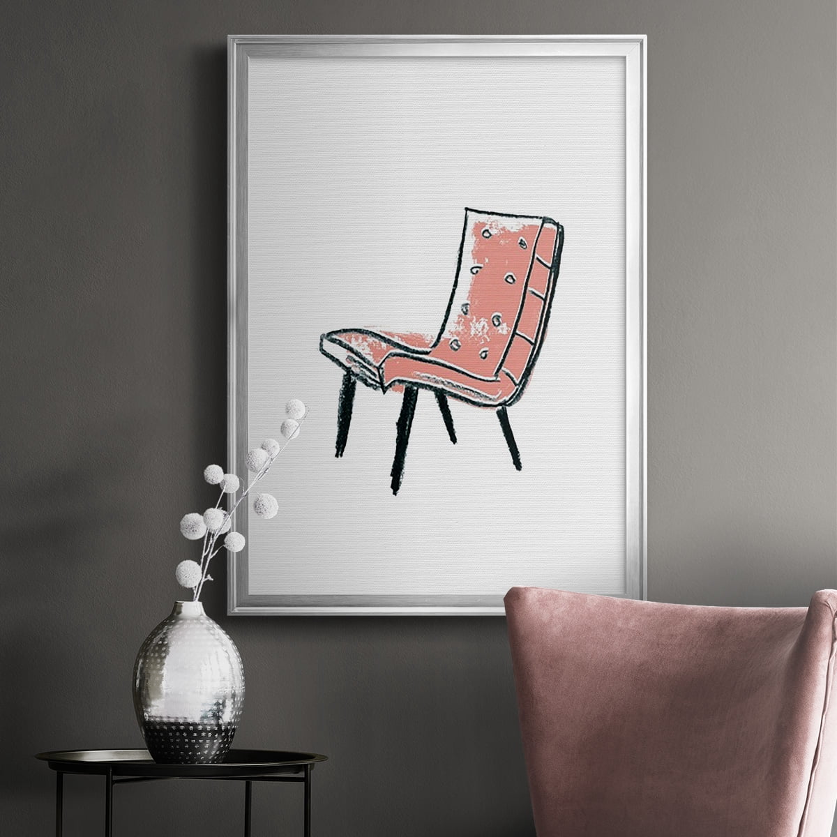 Take a Seat IX Premium Framed Print, in Gold, Black, or Silver - Ready to Hang
