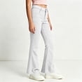 thumbnail image 5 of Mitankcoo Girls High Waist Flare Pants Classic Stretch Trousers with Pocket for Kids Fashion Casual 5-16Y, 5 of 7