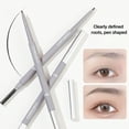 thumbnail image 4 of Matte Finish Eyebrow Pencil, 1.2mm Fine Tip for Precise Brow Definition, Waterproof and Smudge Proof Brow Pen, Easy Application Brow Pencil with Built-in Spoolie, Natural Looking Brow Filler Pencil, 4 of 6