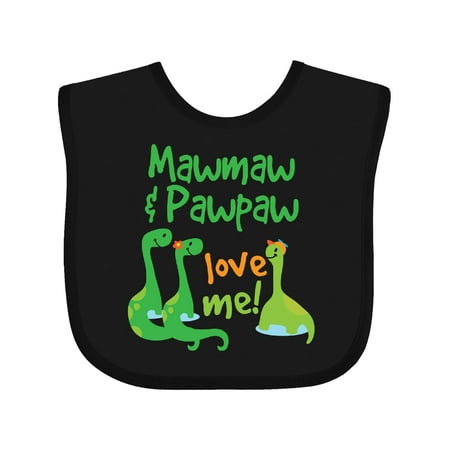 

Inktastic Mawmaw and Pawpaw Love Me Gift Baby Boy Bib