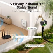 RainPoint smart WiFi watering timer 2Zone garden hose timer with APP,IP65 waterproof sprinkler timer forlaw,garden,greenhouse,3/4 faucet