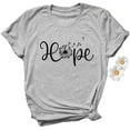 thumbnail image 1 of YourTops T-Shirt Graphique Espoir pour Femmes (US S, 2-Gris), 1 of 2