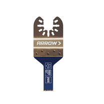 Arrow OSC100-1 Fine Detail Blade for Use with Oscillating Tools, Cuts Wood, Wood with Nails, PVC, Drywall, 3/8 Inch, 1-Piece