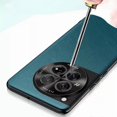 thumbnail image 5 of Plain-Leather All-inclusive Shockproof Phone Case For OnePlus 12 Black, 5 of 5