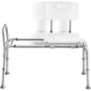 Sliding Shower Transfer Bench Transfer Bench for Bathtub Shower Chair for Inside Shower Shower Chair for Elderly and Disabled Adjustable Height Shower Bench Holds Weight Up to 400 Lbs Medical King