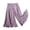 Purple, variant on REDARER Toddler Girls' Cotton Wide-Leg Pants Ruffled Hem Tiered Design Soft Breathable Summer Casual Trousers,6-8 Years