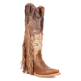 thumbnail image 2 of Dan Post Boots Womens Dayla Braided Fringe Snip Toe Pull On Cowboy  Tall Dr, 2 of 5