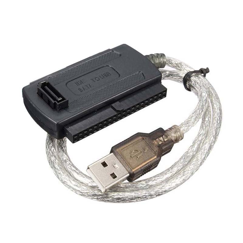 USB 2.0 Male to SATA 2.5 "3.5" Converter Adapter Cable Hard Drive HDD Black Walmart.com