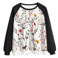 thumbnail image 3 of Enjoytime Sweatshirt for Women Casual Long Sleeve Floral Graphic Print Sweatshirts Pullover Cute Loose Fit Trendy Shirt Tops for Women 2024, 3 of 3