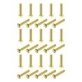 thumbnail image 1 of Unique Bargains Brass Hex Bolts, M5x25mm 30 Pack Fully Thread Grade 4.8 Machine Screws, 1 of 4