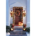thumbnail image 2 of BrylaneHome 22" Red Ribbon Lantern With Candles, 2 of 2