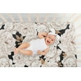 thumbnail image 6 of Sweet Jojo Designs Peony Floral Garden Black and Ivory Girl Fitted Crib Sheet, 6 of 6