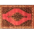 thumbnail image 1 of Ahgly Company Indoor Rectangle Medallion Orange Traditional Area Rugs, 4' x 6', 1 of 1