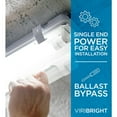 thumbnail image 4 of Viribright 18-Watt Ballast Bypass T8 4-Foot 2350 Lumens Clear LED Tube Light Bulb, 4000K Cool White (20-Pack), 4 of 7
