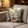 thumbnail image 4 of Lzobxe Outdoor Cushion Cover, Fade Resistant Throw Pillow Cover, Decorative Soft Floral and Bird Printed Throw Pillow Covers for Living Room Garden, 4 of 5