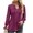 Wine, variant on Womens Fashion T-Shirts Solid Color Pull-Up Bubble Sleeve V-Neck Tied Long Sleeved Casual Loose Pullover Wine