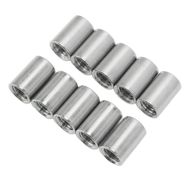 Écrous de Raccordement de Tige, Écrou de Connecteur Rond en Acier Inoxydable Standard de 20 Mm de Longueur pour l'Amélioration de la Maison