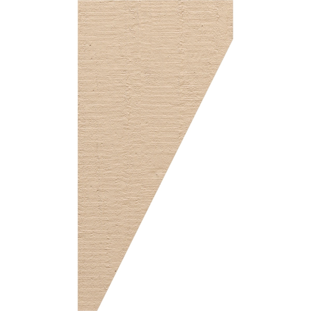 9"W x 9"D x 18"H Wide Concord Rough Cedar Woodgrain TimberThane Corbel, Primed Tan