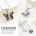 thumbnail image 6 of Crystal Cremation Jewelry for Ashes - Butterfly Urn Necklace for Women Men Butterfly Urn Memorial Gift Urn Locket for Loved One Ashes Funeral Keepsake Pendant, 6 of 8