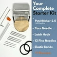 thumbnail image 7 of Yippzo Patchmaker 2.0 Kit, Patchmaker Kit Loom, Patch Maker Mini Loom, Patch Maker Mending Loom, Patchmaker Tool, Mini Portable Patch Darning Loom Kit, 7 of 7