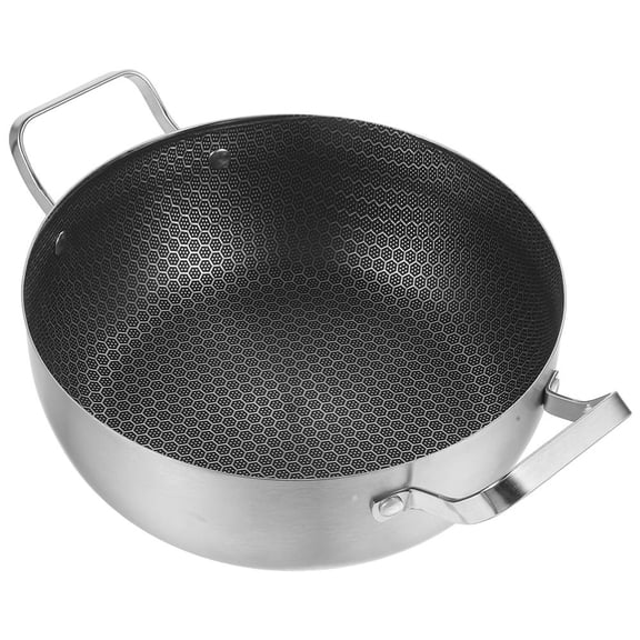 PAMINGONO Heavy Bottom Pot Stainless Steel Cooking Pot Silver 1Pcs 7.9In