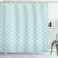 thumbnail image 1 of Ambesonne Geometric Shower Curtain, Traditional Patchwork, 69"Wx75"L, Cream Pale Blue, 1 of 3