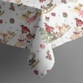 thumbnail image 5 of White Christmas Gnome Pattern Square Tablecloth,Waterproof Square Table Cover,Wipeable Spillproof Washable Table Cover for Home Kitchen Party Decor 42"X42"(107x107cm), 5 of 6