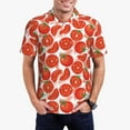 thumbnail image 2 of Balery Tomatoes Printed Men’s Short Sleeve Polo Shirt, Midweight Men's Shirt,Golf Polo shirts -Large, 2 of 8