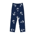 thumbnail image 4 of Haiem Nautical Themed Simple Anchors Men's Pajama Pants Ultra Lightweight Pjs Bottoms Sleepwear Bottom Pants with Pocket Drawstring-X-Large, 4 of 9