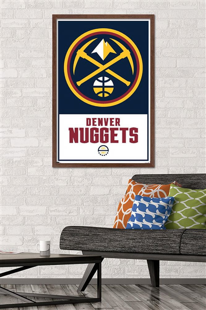 NBA Denver Nuggets - Logo 21 Wall Poster, 22.375" x 34", Framed