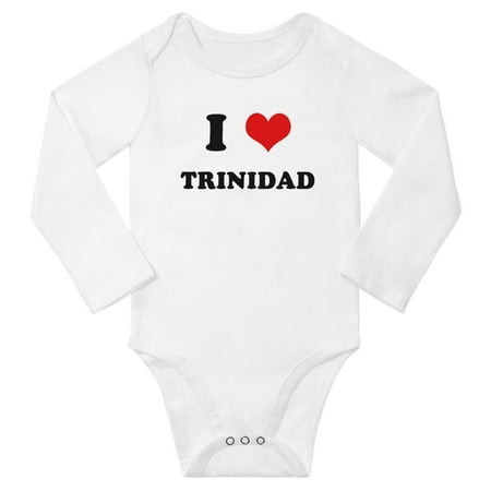 

I Heart Trinidad Love Trinidad Baby Long Jumpsuits Newborn Clothes (White 12-18 Months)