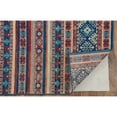 thumbnail image 4 of Feizy Home Collection 7.75' x 10.5' Blue and Orange Tribal Kazak Rectangular Area Throw Rug, 4 of 8