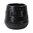 thumbnail image 3 of Better Homes & Gardens 5in Black Ceramic Brett Planter, 3 of 9