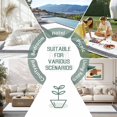 thumbnail image 6 of White Greek Key Outdoor Rug 5x7 Ft - Reversible Patio Rug Outdoor Camping Rugs, Geometric Greece Ancient Farmhouse Geo Washable Indoor Outdoor Area Rugs, Non-Slip Outdoor Carpet Runner for Deck/Porch, 6 of 8