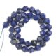 thumbnail image 1 of Granjero Gordo 2 piezas de cuentas dispersas de piedra natural con corte de diamante azul, cuentas redondas, accesorios creativos hechos a mano para pulseras, 10 mm, 1 of 3